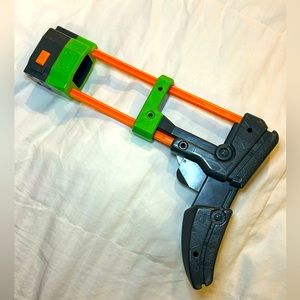 Hasbro Nerf Vortex Praxis Shoulder Stock Attachment Part Green Gray Orange‎